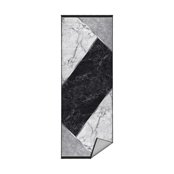 Balts/melns paklājs 80x200 cm – Mila Home