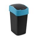 Melna/zila atkritumu šķirošanas plastmasas atkritumu tvertne 25 l Flip Bin – Curver