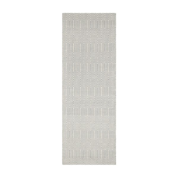Gaiši pelēks vilnas celiņa paklājs 66x200 cm Sloan – Asiatic Carpets