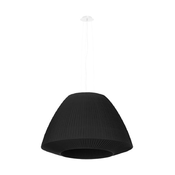 Melna piekaramā lampa ar stikla abažūru ø 60 cm Soprano – Nice Lamps