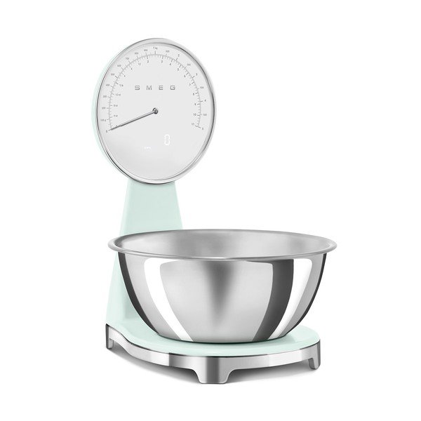 Gaiši zaļa plastmasa digitālie virtuves svari – SMEG