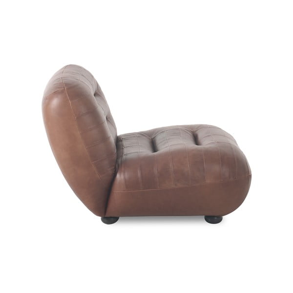 Brūns ādas atpūtas krēsls Wyatt – Dutchbone-image-2