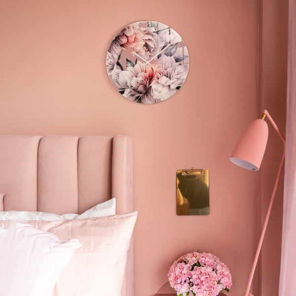 Stikla sienas pulkstenis ø 30 cm - Styler-image-1