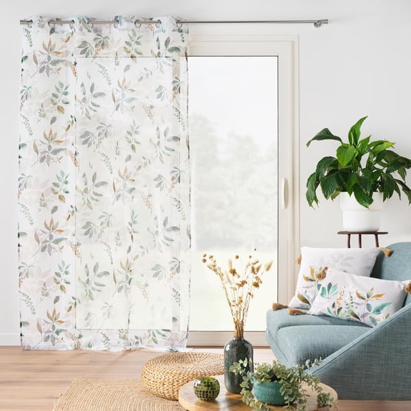 Balts/zaļš dienas aizkars 140x240 cm Dilaris – douceur d'intérieur-image-4