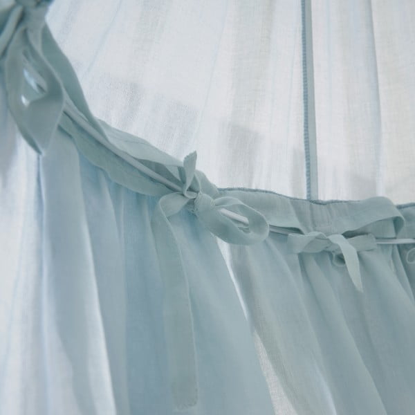 Gaiši zils kokvilnas baldahīns Carelene – Kave Home-image-2