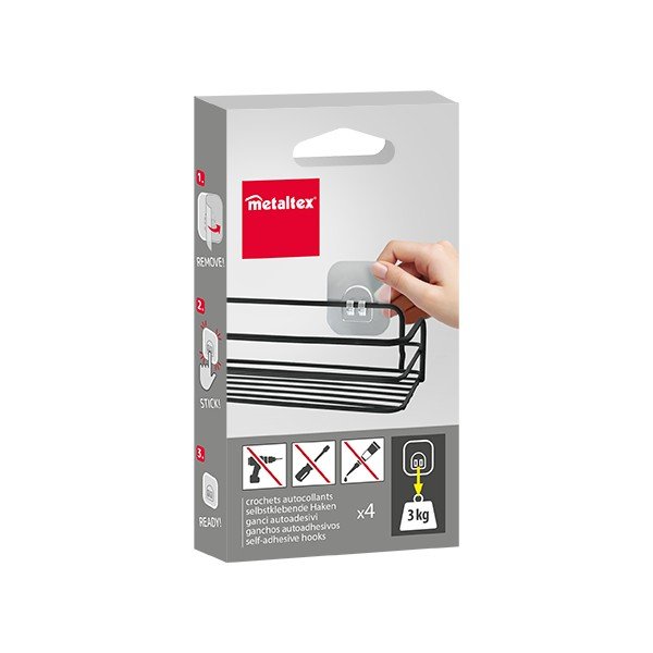 Plastmasas āķi (4 gab.) – Metaltex-image-3