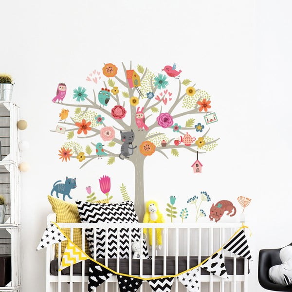 Bērnu sienas uzlīmju komplekts Ambiance Scandinavian Tree-image-2