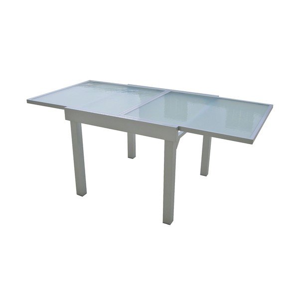 Dārza ēdamgalds ar stikla galda virsmu 90x90 cm Lola – Garden Pleasure-image-2