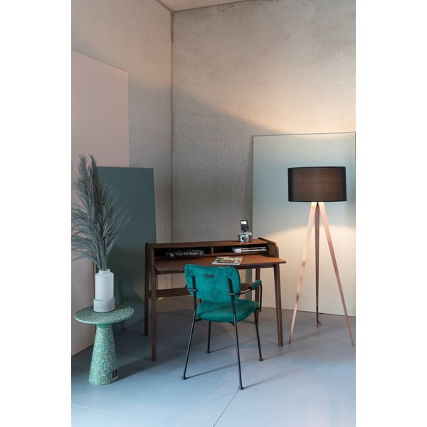 Brūns rakstāmgalds ar izvelkamu virsmu Zuiver Barbier-image-1