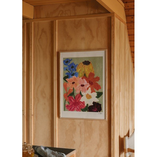 Plakāts 50x70 cm Flowers on Sage Green – Carla Llanos – The Poster Club-image-1