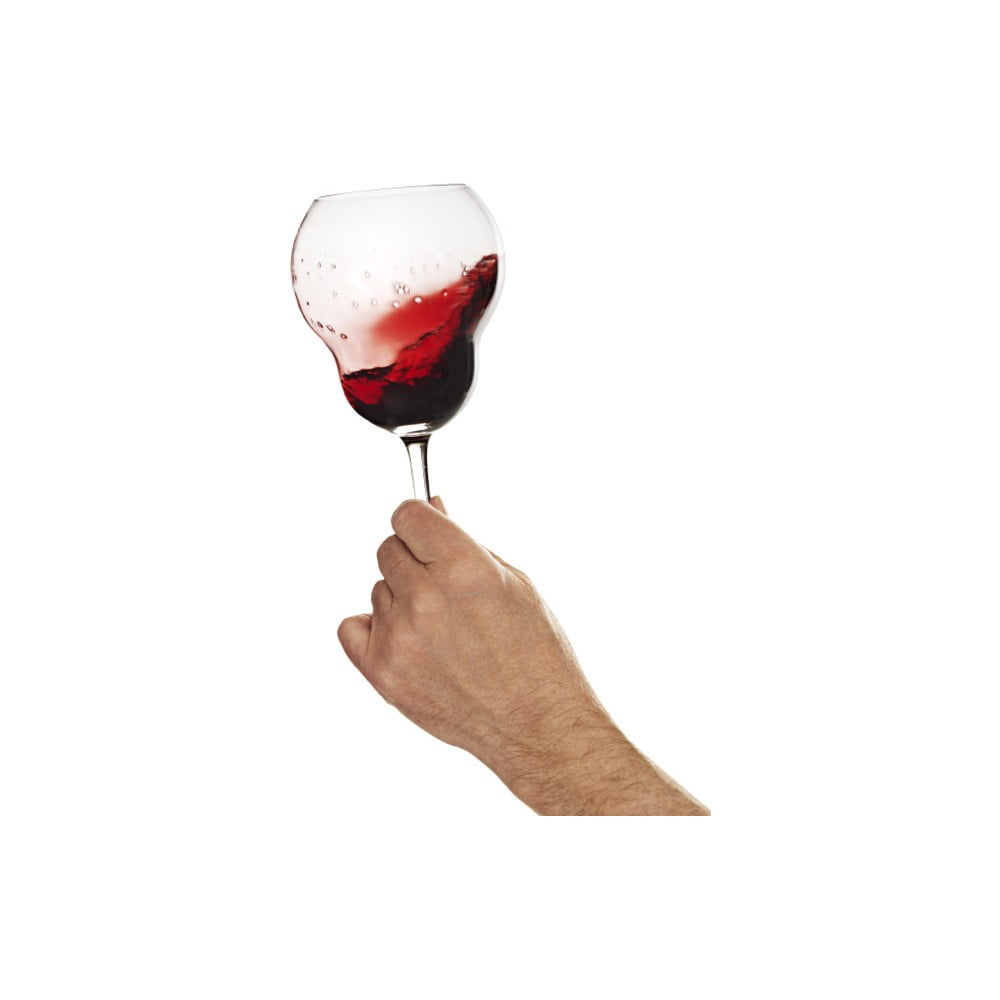 Sarkanā vīna glāzes Bubblan, 4gab