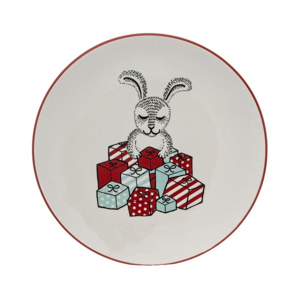 Balts keramikas šķīvis Bloomingville Twinkle, ⌀ 20 cm