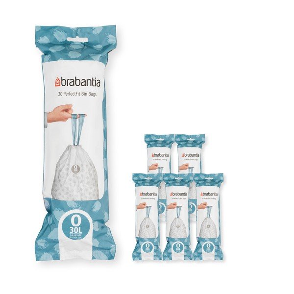 Savelkami atkritumu maisi (120 gab.) 30 l PerfectFit O – Brabantia