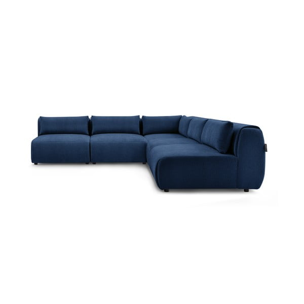 Tumši zils stūra dīvāns (maināms stūris) Jeanne – Bobochic Paris