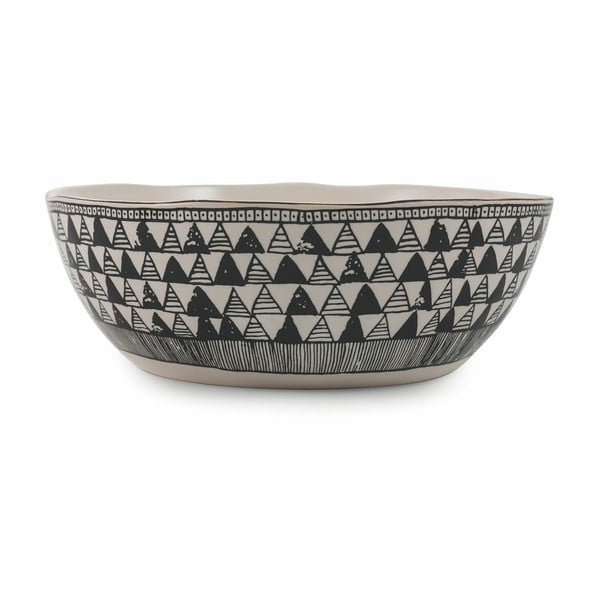Melna keramikas salātu bļoda Villa d'Este Masai, diametrs 28 cm
