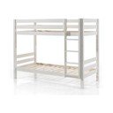 Balta divstāvu bērnu gulta 90x200 cm Pino – Vipack