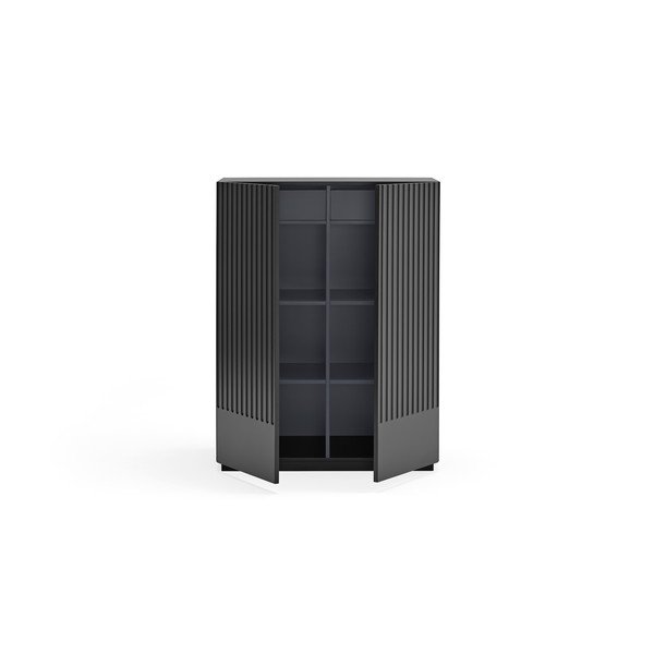 Melna kumode Teulat Doric, platums 92 cm-image-3