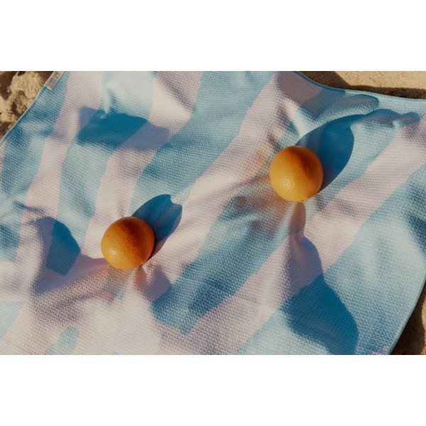 Zils pludmales dvielis Sunnylife Sun Face, 175 x 90 cm-image-2