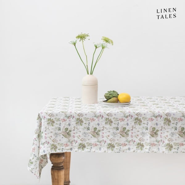 Lina galdauts 140x200 cm White Botany – Linen Tales