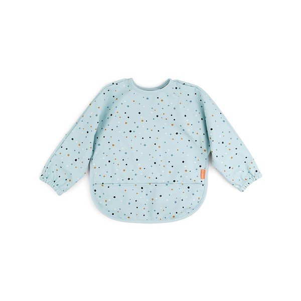 Zils bērnu priekšautiņš ar piedurknēm Done by Deer Happy Dots