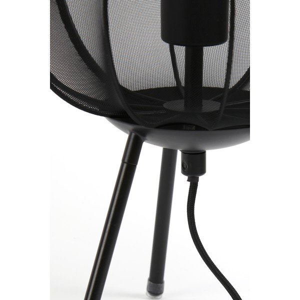 Melna galda lampa (augstums 45 cm) Plumeria – Light & Living-image-3