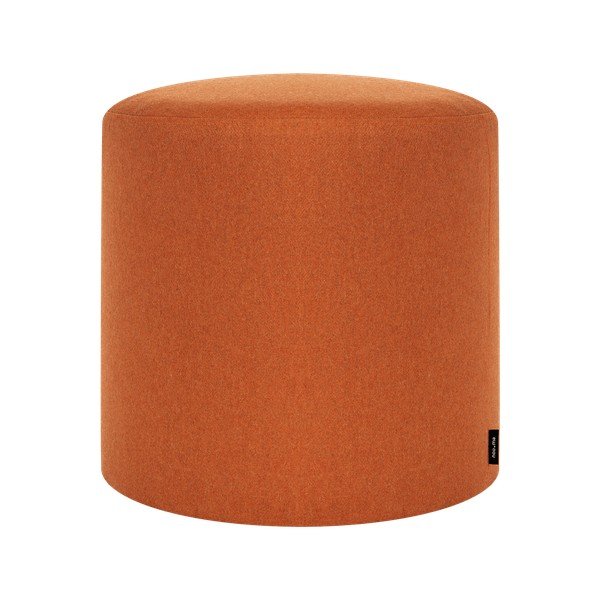 Terakotas oranžs vilnas pufs Folk – noo.ma
