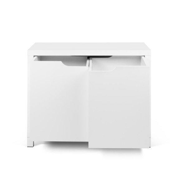 Balta kumode ar 2 glabāšanas kastēm TemaHome Basic-image-3