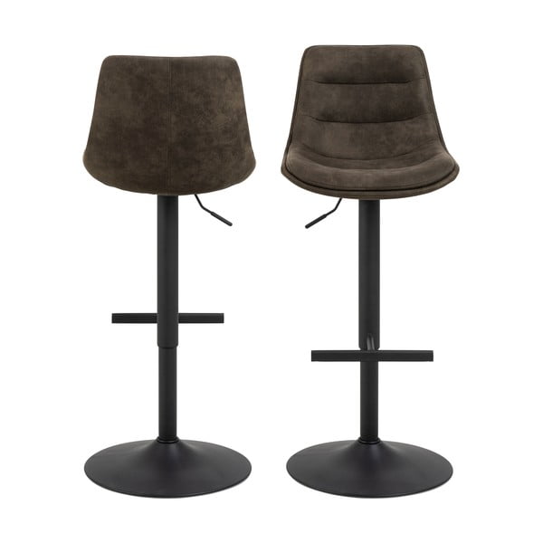 Tumši zaļš ar regulējamu augstumu bāra krēsls (sēdekļa augstums 86 cm) Adisa – Actona-image-4