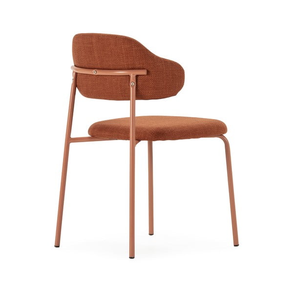 Terakotas oranži pusdienu krēsli (4 gab.) Adriel – Marckeric-image-4