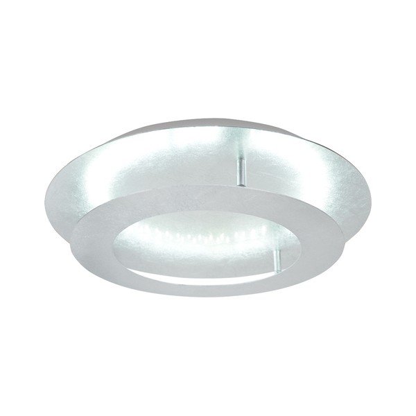Sudraba krāsas LED griestu lampa ar metāla abažūru 50x50 cm Merle – Candellux Lighting