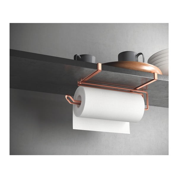 Piekaramais papīra dvieļu turētājs vara krāsā Metaltex-image-1