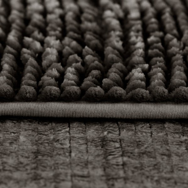 Tumši pelēks vannas istabas paklājiņš 70x120 cm Bati – Restilo-image-4