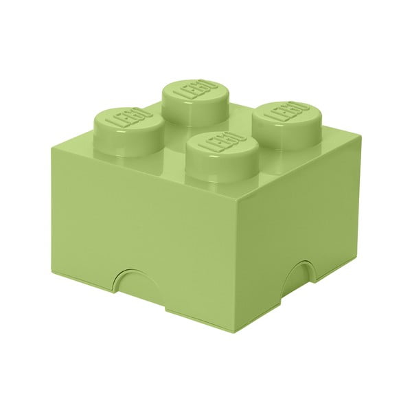 Gaiši zaļa LEGO® kvadrātveida glabāšanas kaste