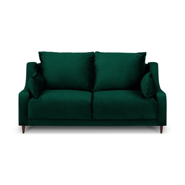 Zaļš samta dīvāns Mazzini Sofas Freesia, 150 cm