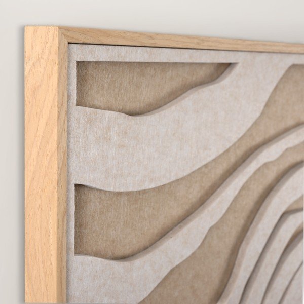 3D glezna ar rāmi/skaņas absorbējoša 62x62 cm Sacred Silence 2 – Malerifabrikken-image-3