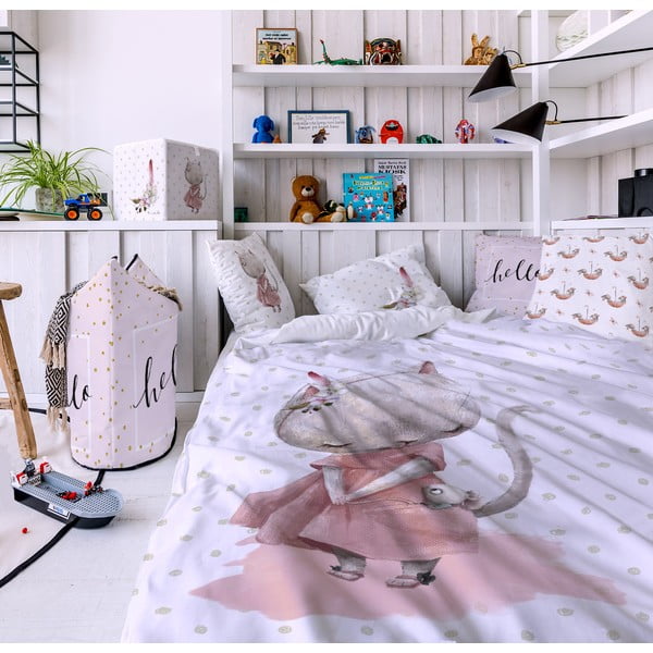 Kokvilnas spilvens bērniem Butter Kings Mouse, 45 x 45 cm-image-1