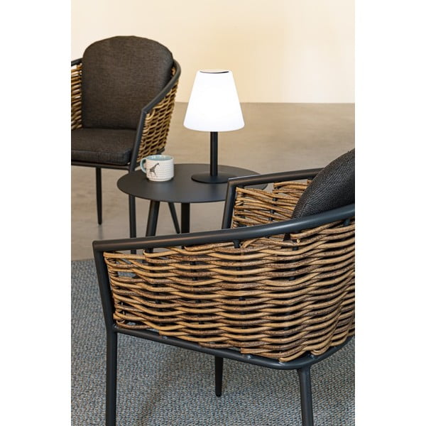 Pelēks metāla dārza krēsls Maribela – Bizzotto-image-1