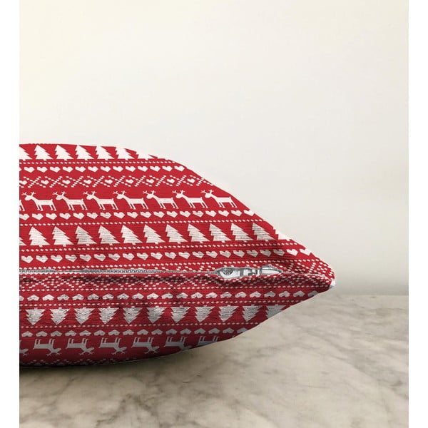 Ziemassvētku šenija spilvendrāna Minimalist Cushion Covers Merry Christmas, 55 x 55 cm-image-1