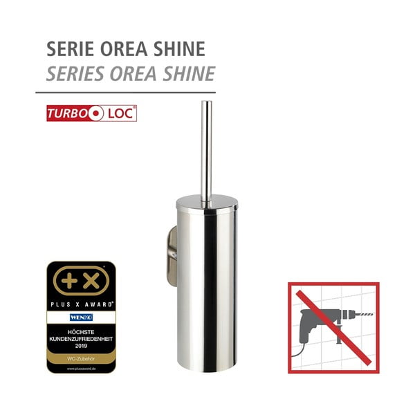 Nerūsējošā tērauda pašturoša tualetes birste Wenko Orea-image-3