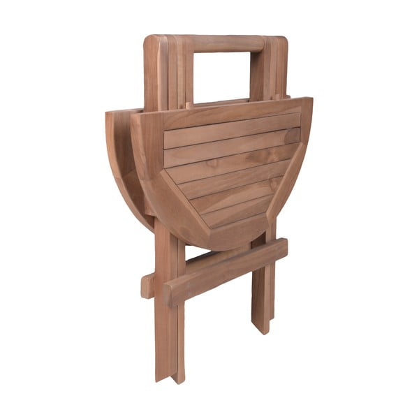 Tīkkoka masīvkoka apaļš dārza sānu galdiņš ø 50 cm Luang – Garden Pleasure-image-2