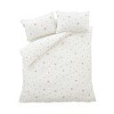 Krēmkrāsas vienguļamā gultas veļa no kokvilnas perkala 135x200 cm Vintage Rosebud Lace – Bianca