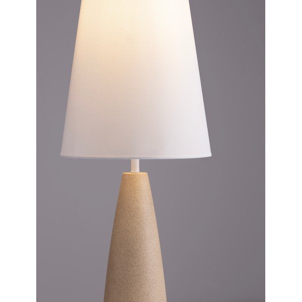 Balta/krēmkrāsas stāvlampa (augstums 130 cm) Mizu – Nova Luce-image-1