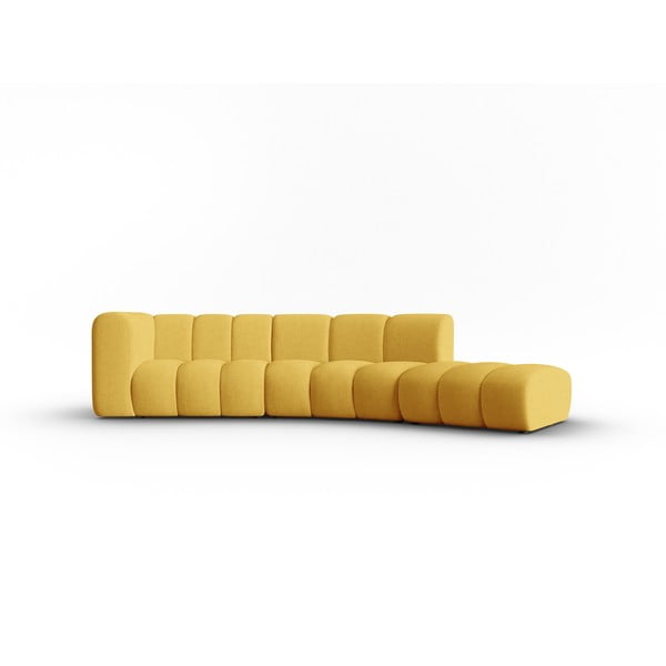 Dzeltens stūra dīvāns (ar labo stūri) Lupine – Micadoni Home