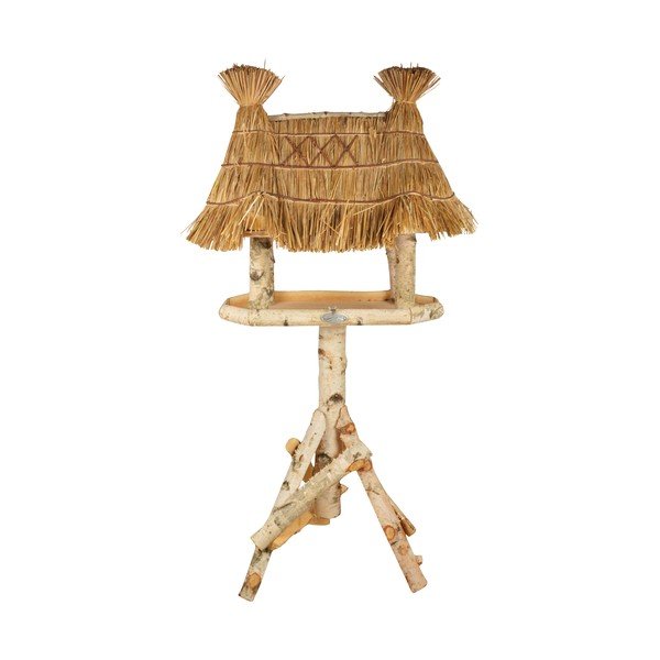 Koka putnu barotava ar niedru jumtiņu Esschert Design, augstums 156 cm-image-2