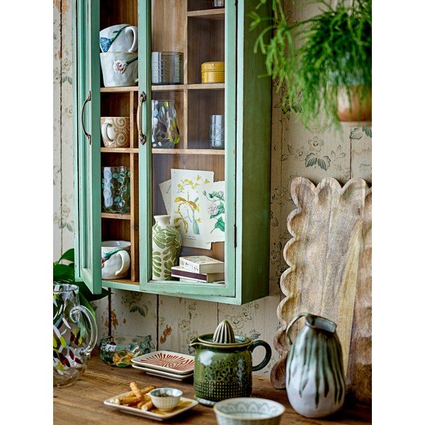 Zaļa egles masīvkoka vitrīna 50x80x13,5 cm Hazem – Bloomingville-image-3