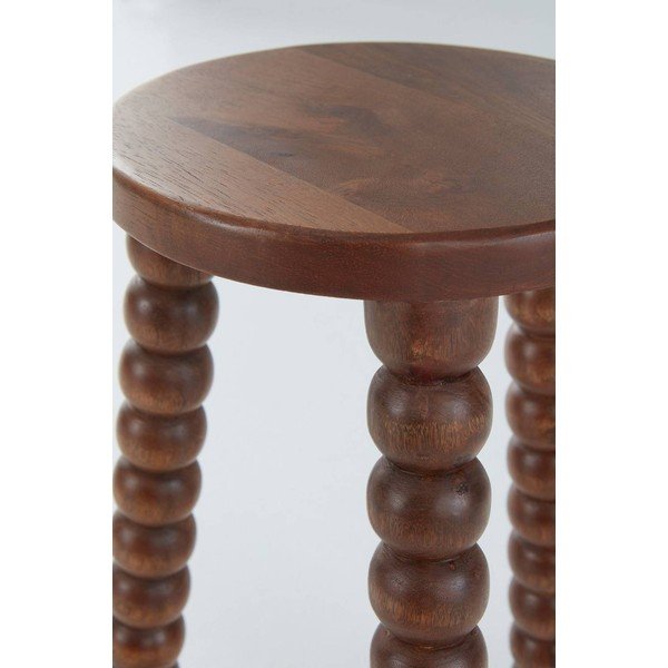 Mango masīvkoka apaļš sānu galdiņš ø 30 cm Carbis – Jotex-image-4