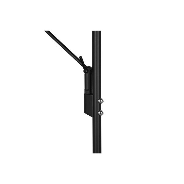 Matēti melna LED stāvlampa ar regulējamu spilgtumu (augstums 180 cm) Brantford – Trio-image-3