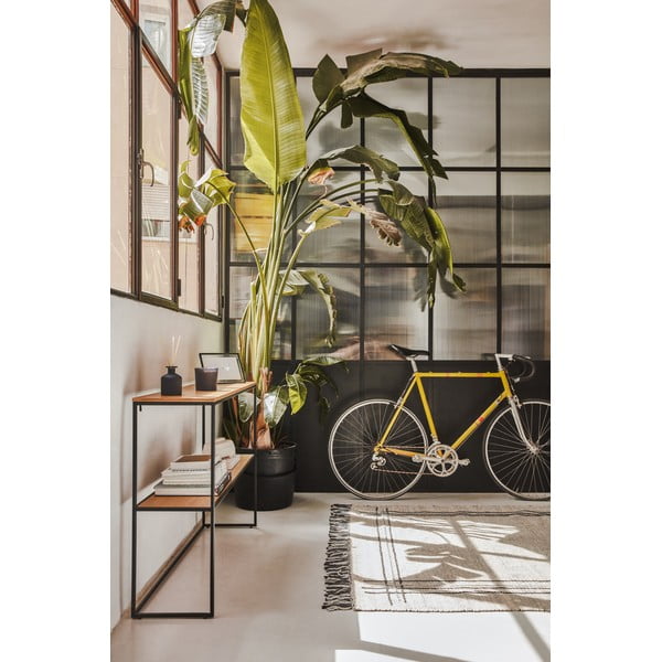 Ozolkoka imitācijas konsoles galds 120x30 cm Yona – Kave Home-image-2