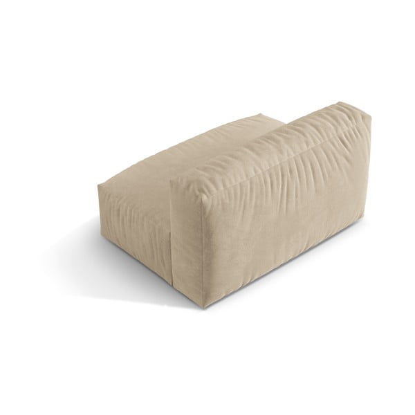 Bēša samta (vidējā moduļa) modulārā dīvāna daļa Martina – Micadoni -image-2