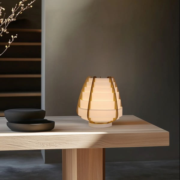 Balta galda lampa (augstums 27 cm) Nagoja – Candellux Lighting-image-3